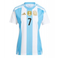 Billiga Argentina Rodrigo De Paul #7 Hemma fotbollskläder Dam Copa America 2024 Kortärmad